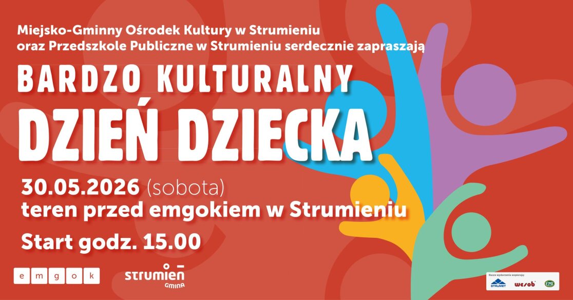 plakat dnia dziecka w strumieniu