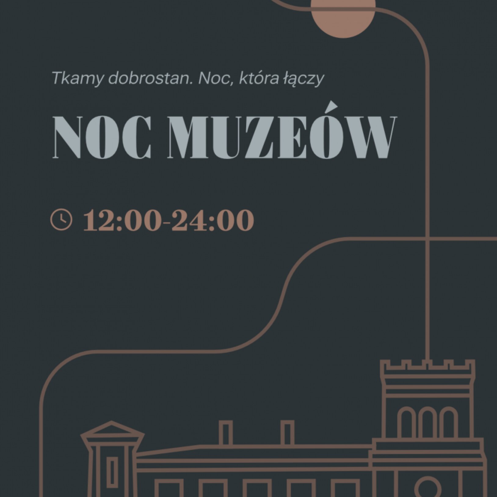 plakat nocy muzeów w bielsku-białej