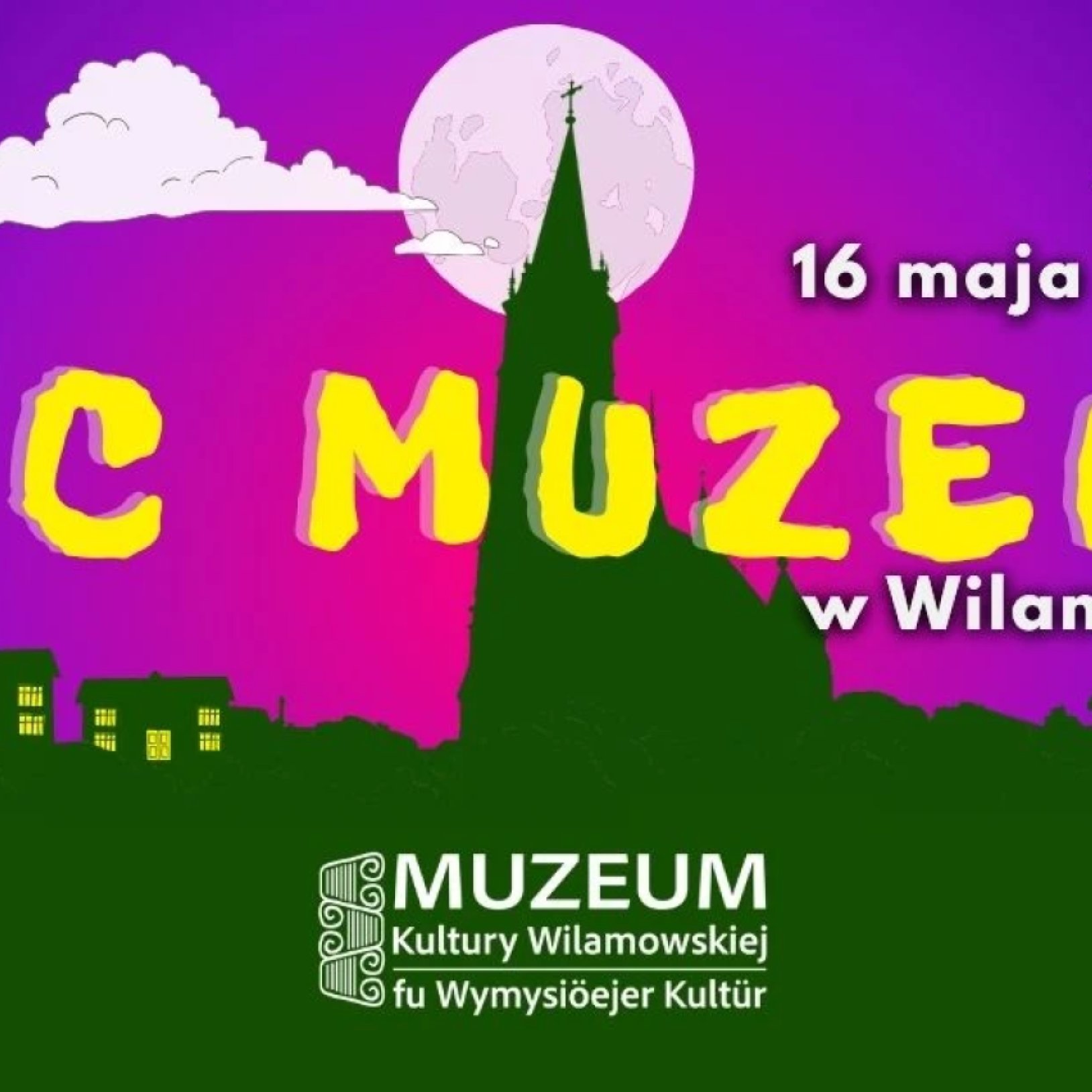 plakat nocy muzeów w wilamowicach