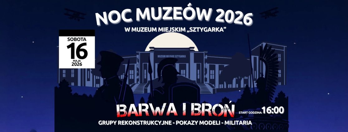 plakat nocy muzeum w dąbrowie górniczej