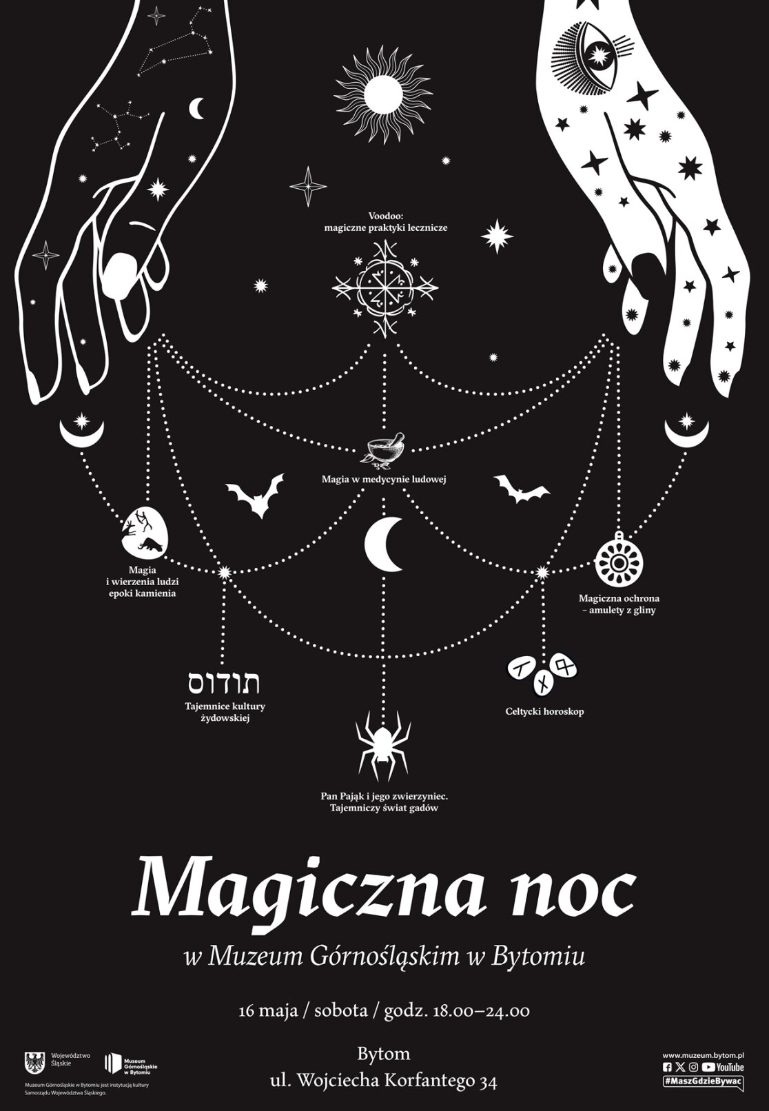 plakat nocy muzeów w bytomiu