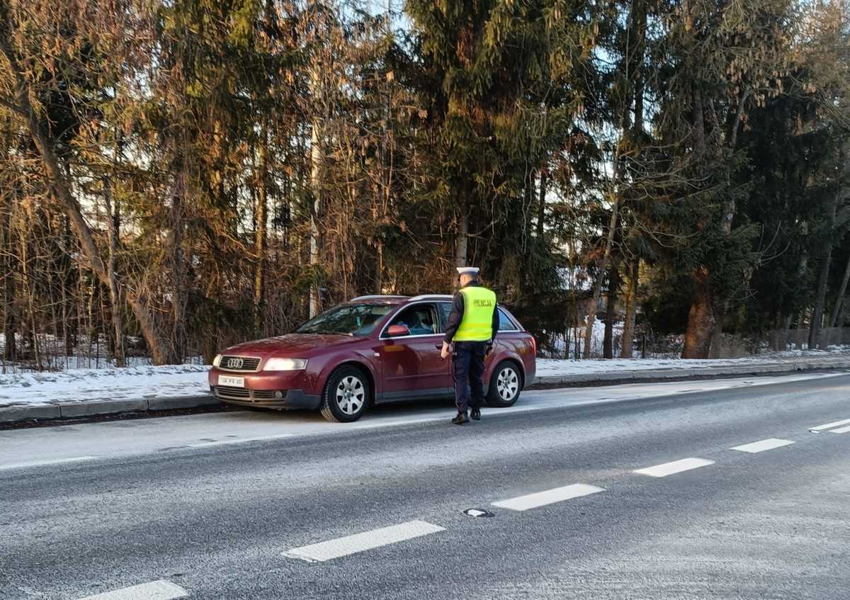 Samochód podczas kontroli