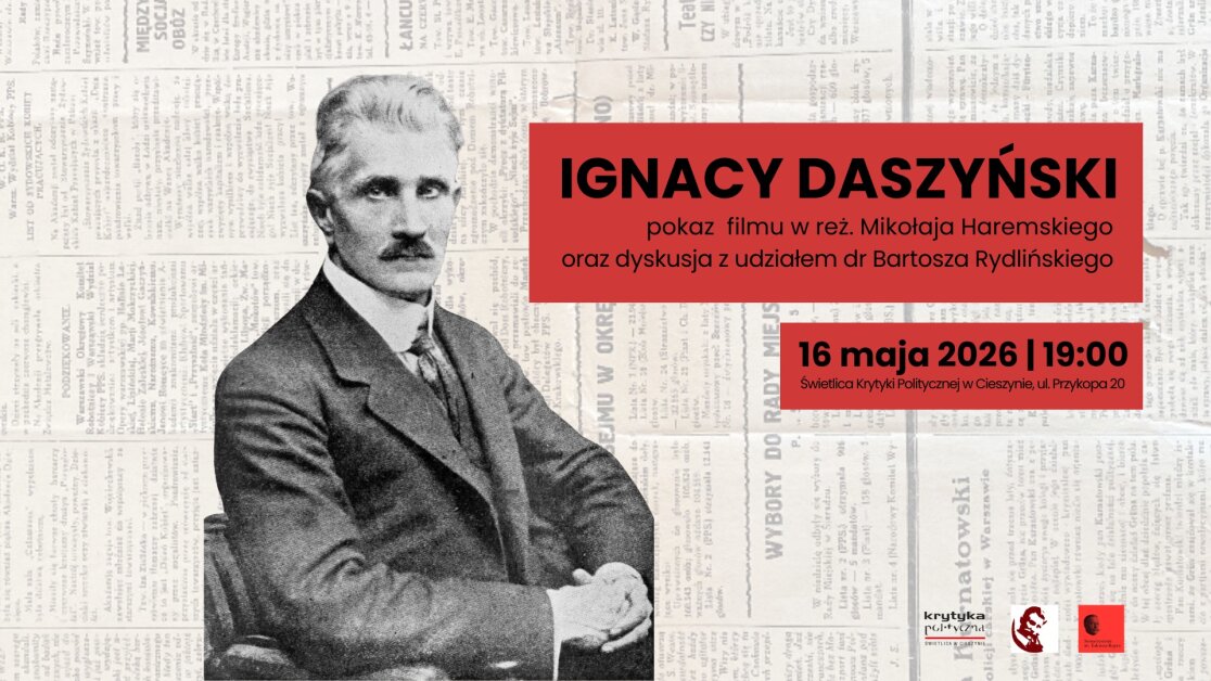 plakat pokazu filmowego o ignacym daszyńskim
