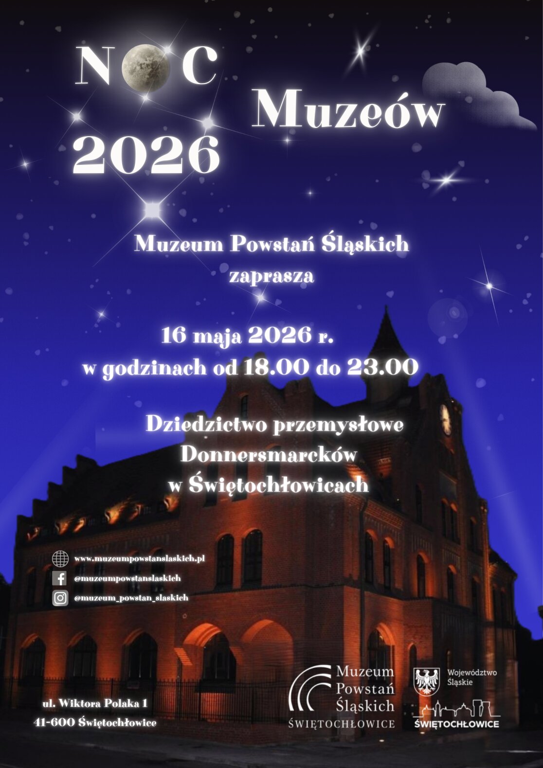 plakat nocy muzeów w świętochłowicach