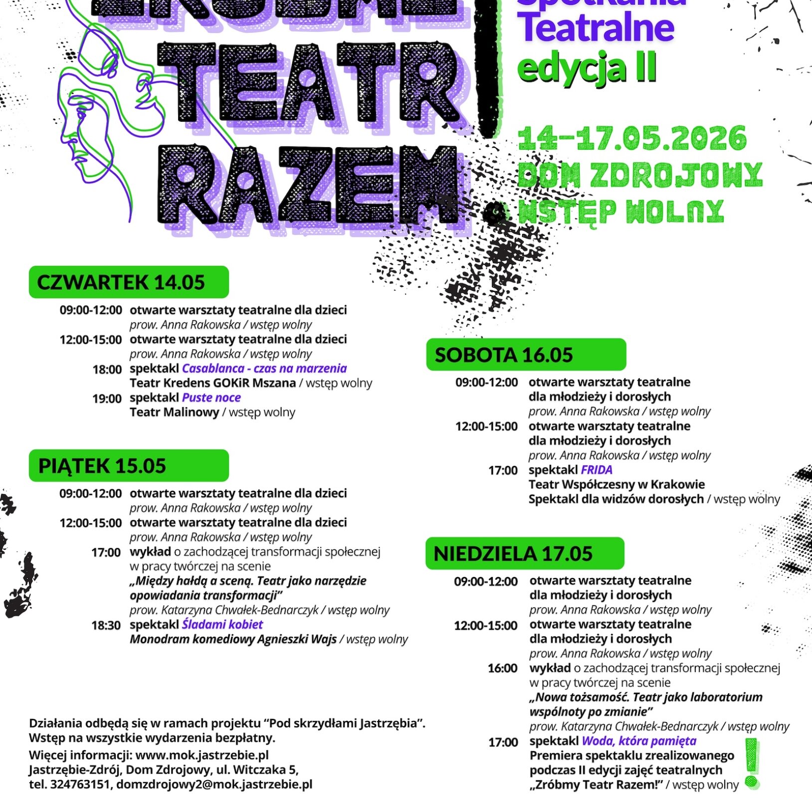 plakat regionalnych spotkań teatralnych