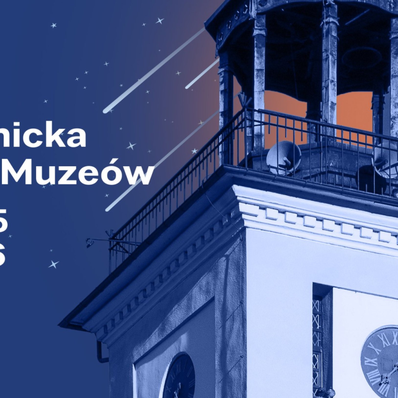 plakat wydarzenia rybnickiej nocy muzeów