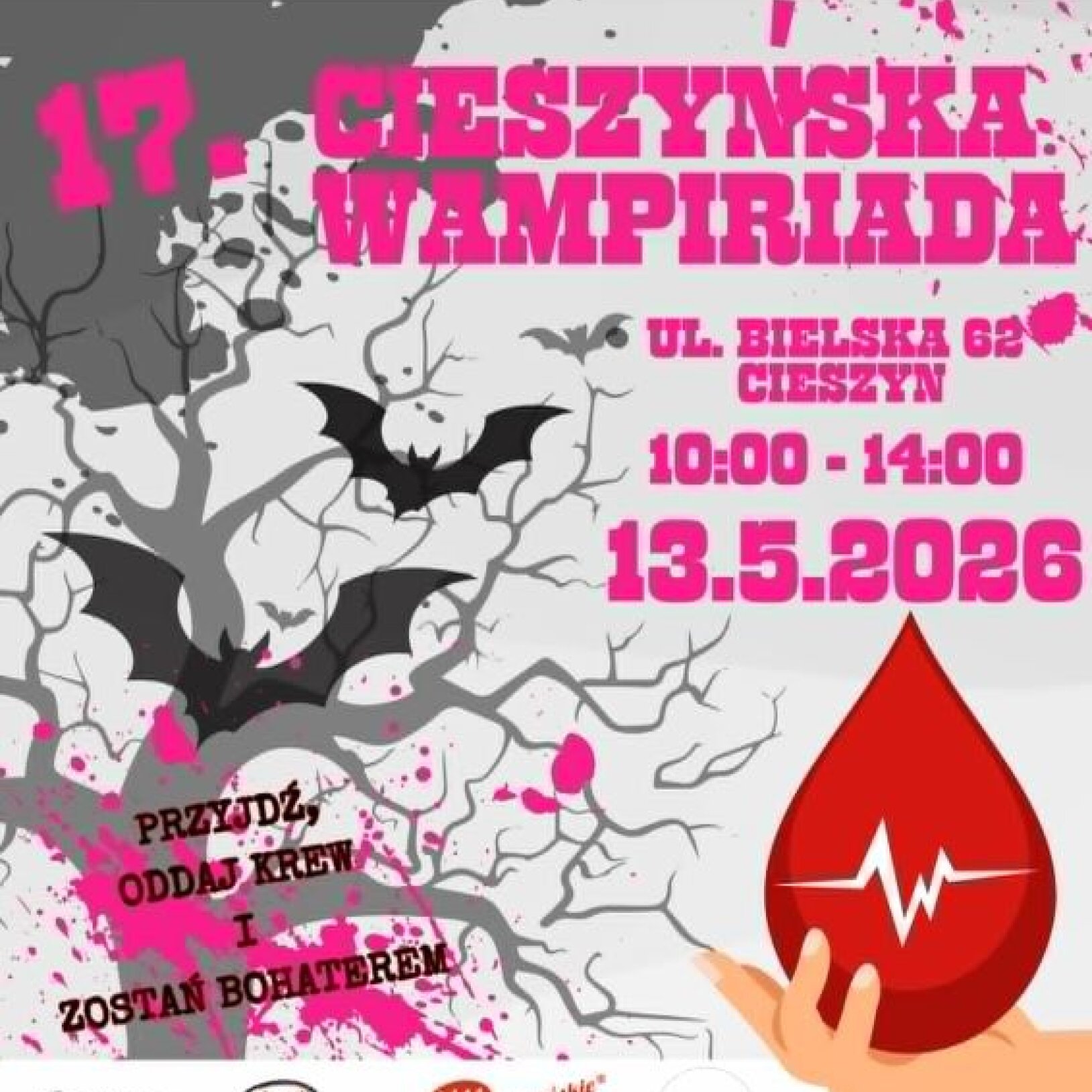Plakat akcji harytatywnej dotyczącej krwiodawstwa