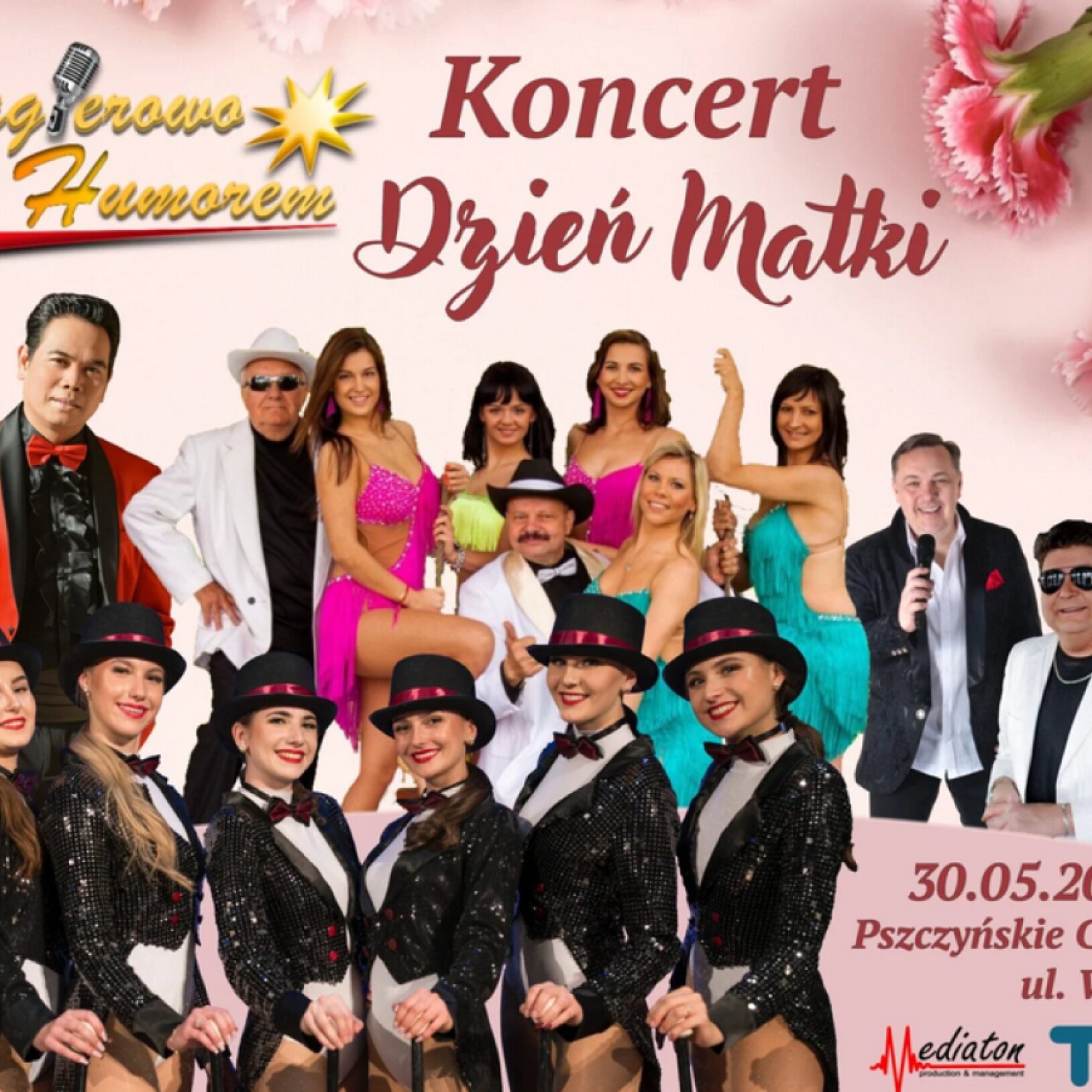 plakat z wykonawcami koncertu
