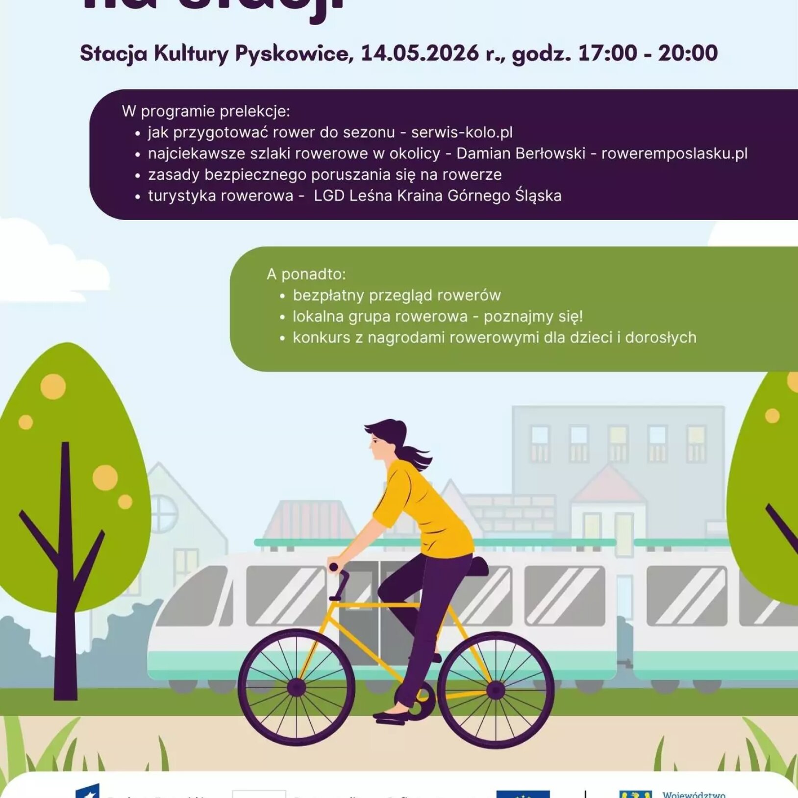 plakat wydarzenia rowerowego