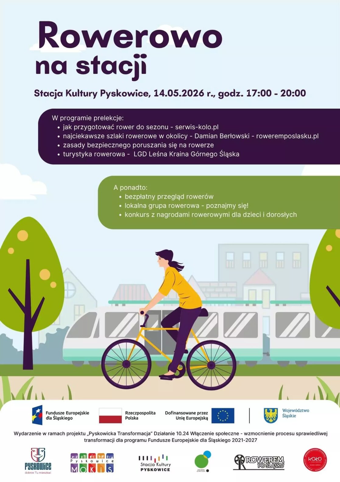 plakat wydarzenia rowerowego