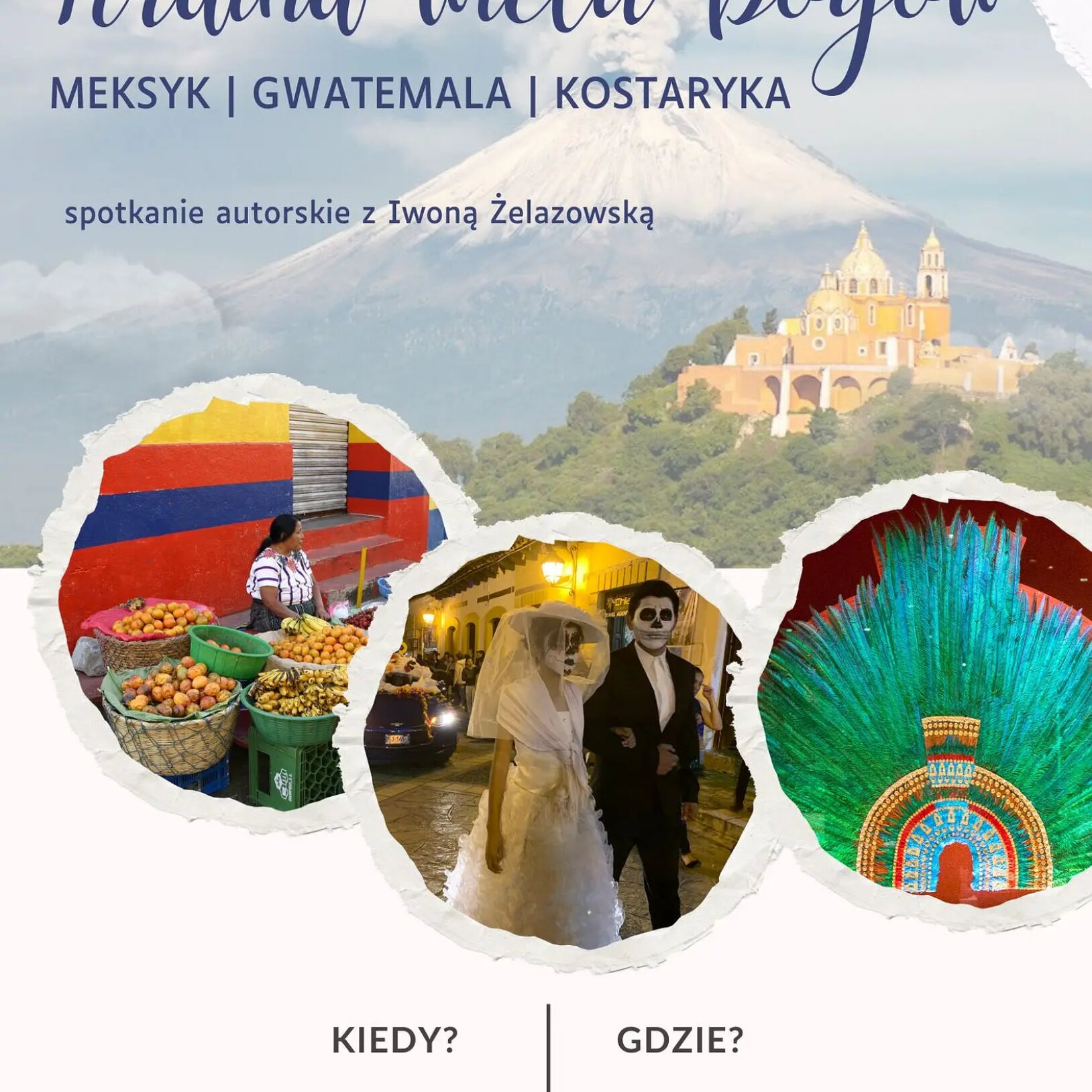 plakat spotkania autorskiego w bibliotece