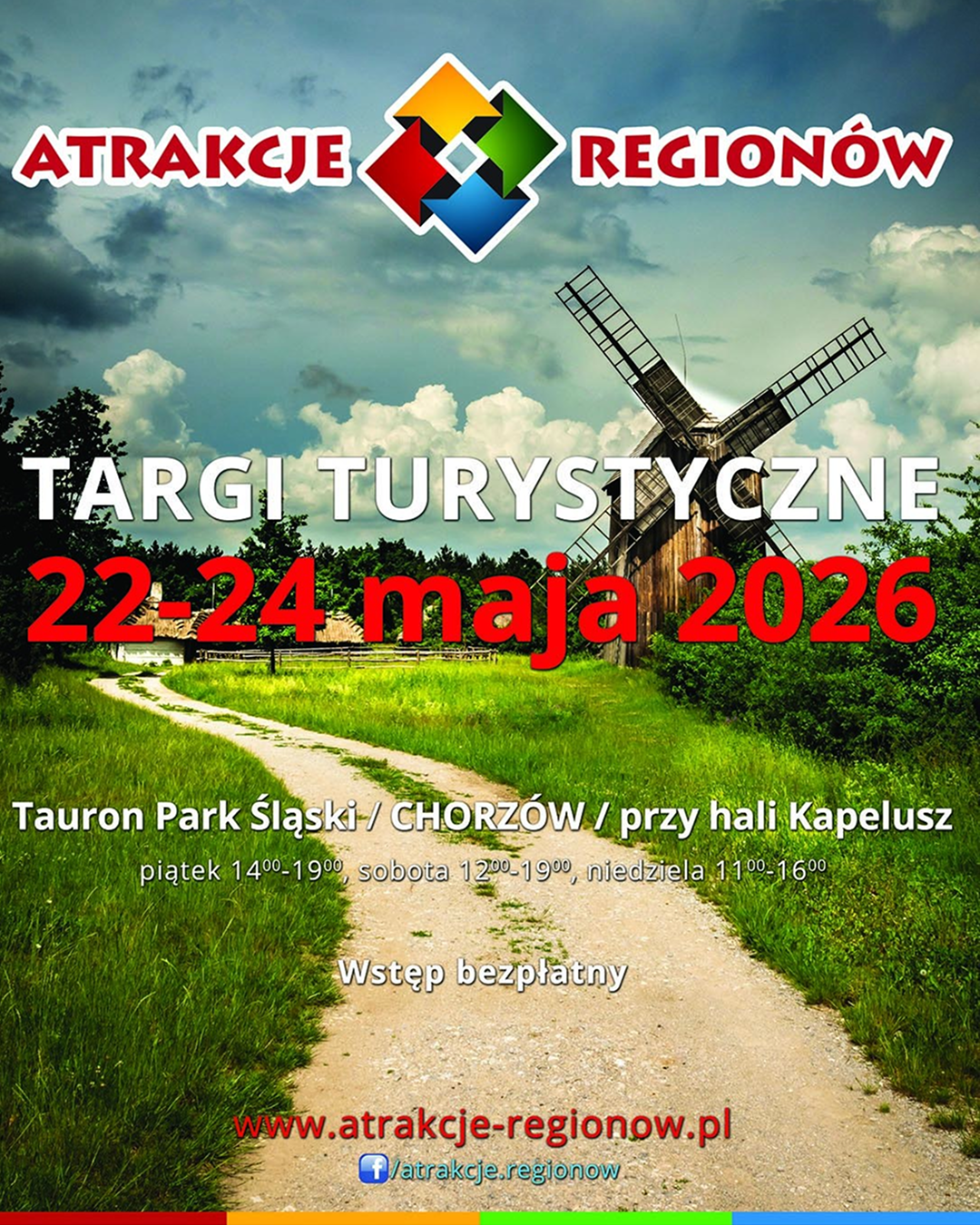 Plakat Targów Turystycznych Atrakcje Regionów 2026