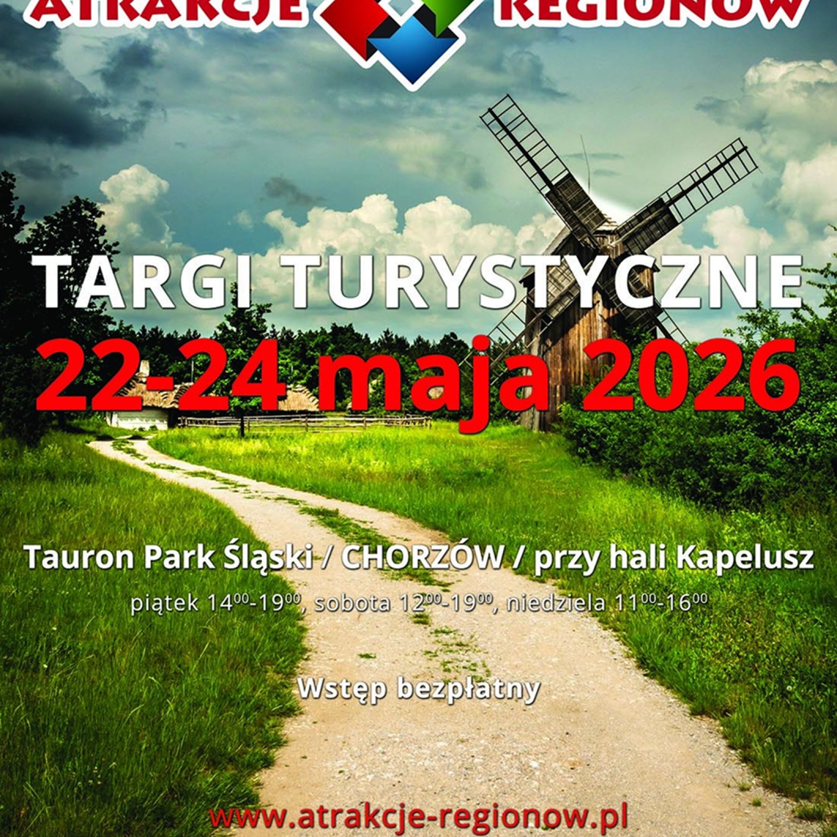 Plakat Targów Turystycznych Atrakcje Regionów 2026