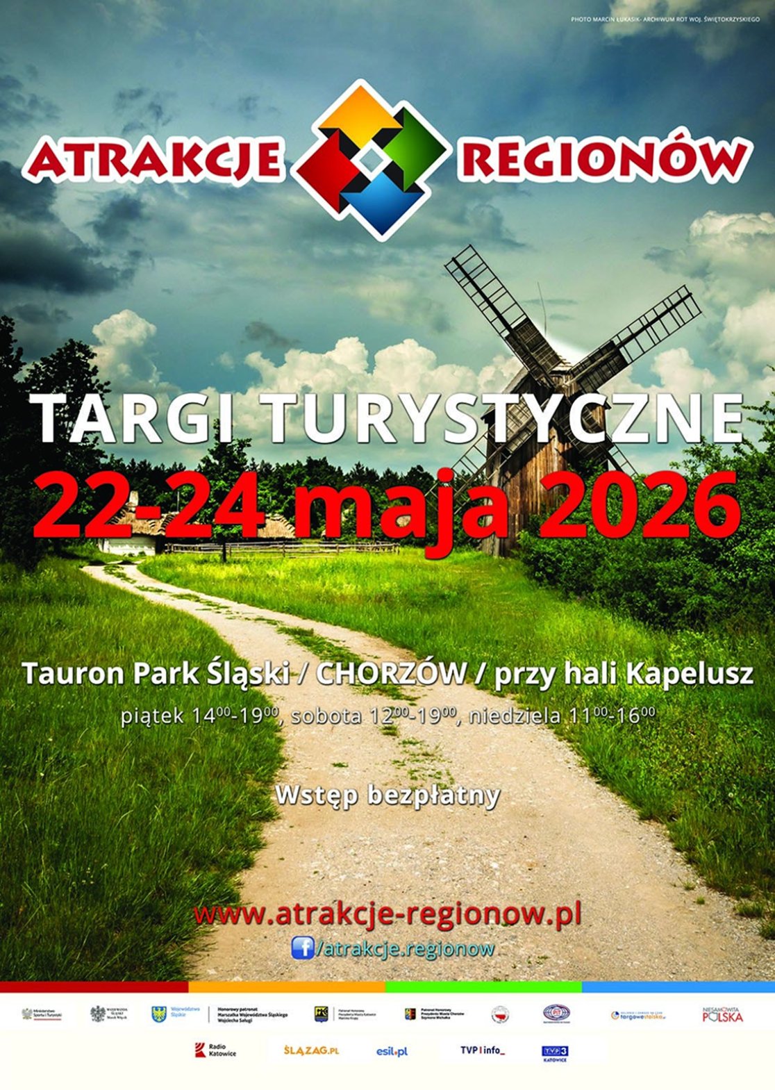 Plakat Targów Turystycznych Atrakcje Regionów 2026