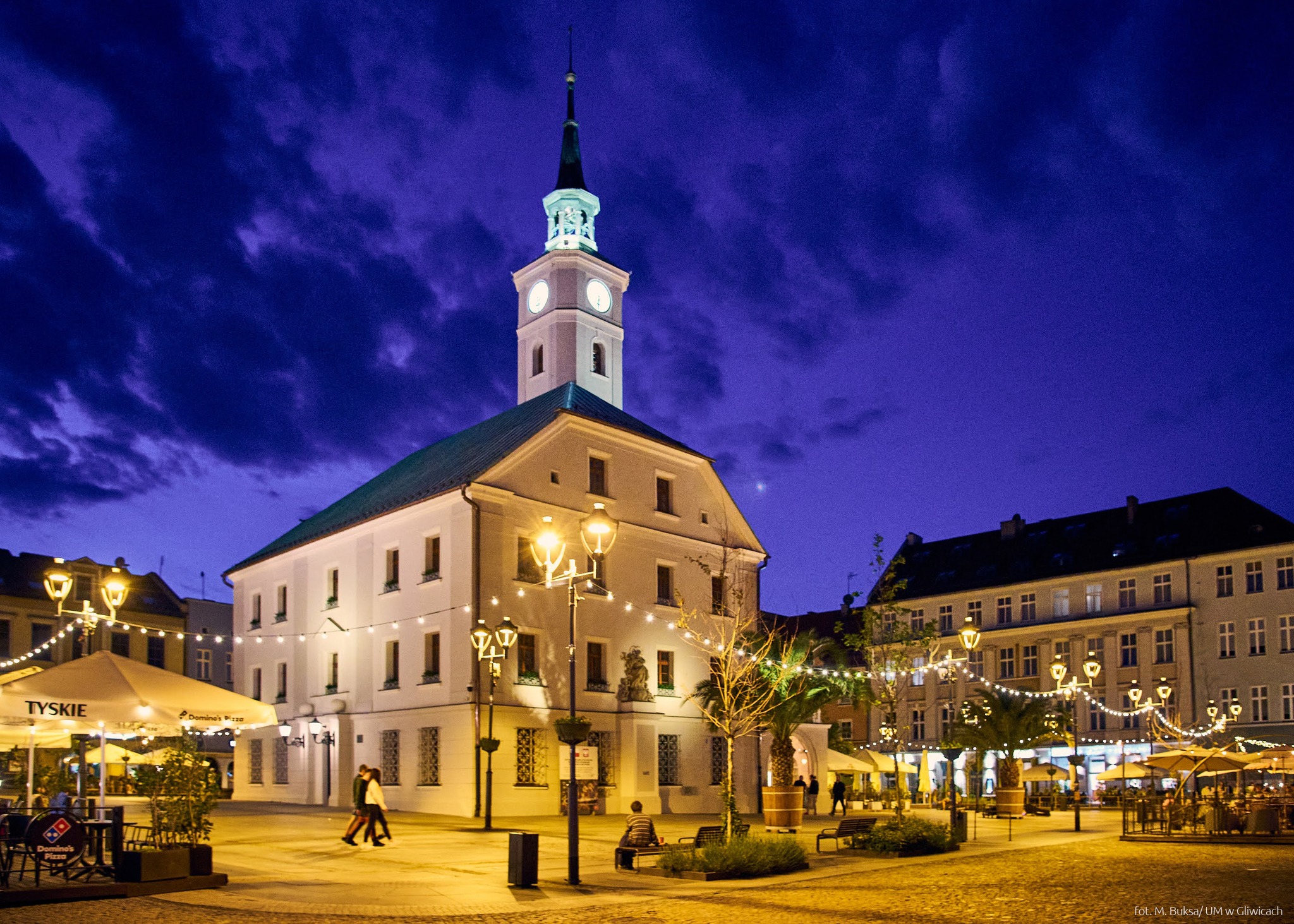 Gliwice nocą