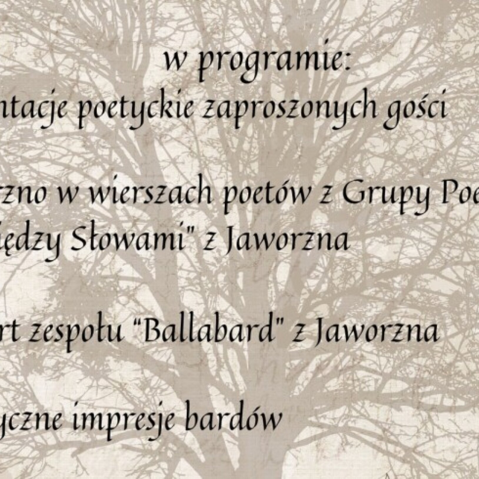 3. Biesiada Poetycko - Muzyczna w Jaworznie