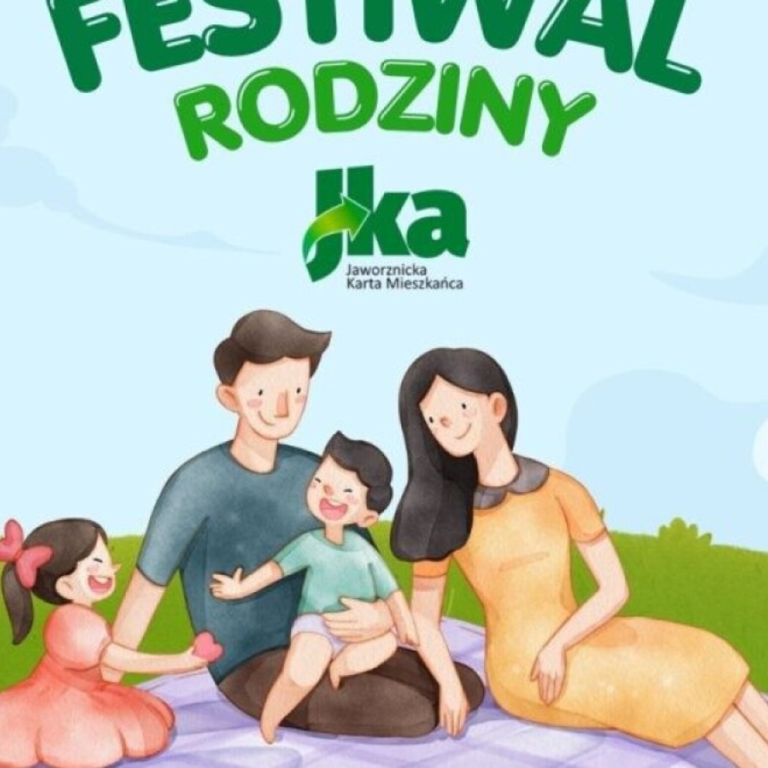 Plakat promujący festiwal rodzinny