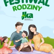 Plakat promujący festiwal rodzinny