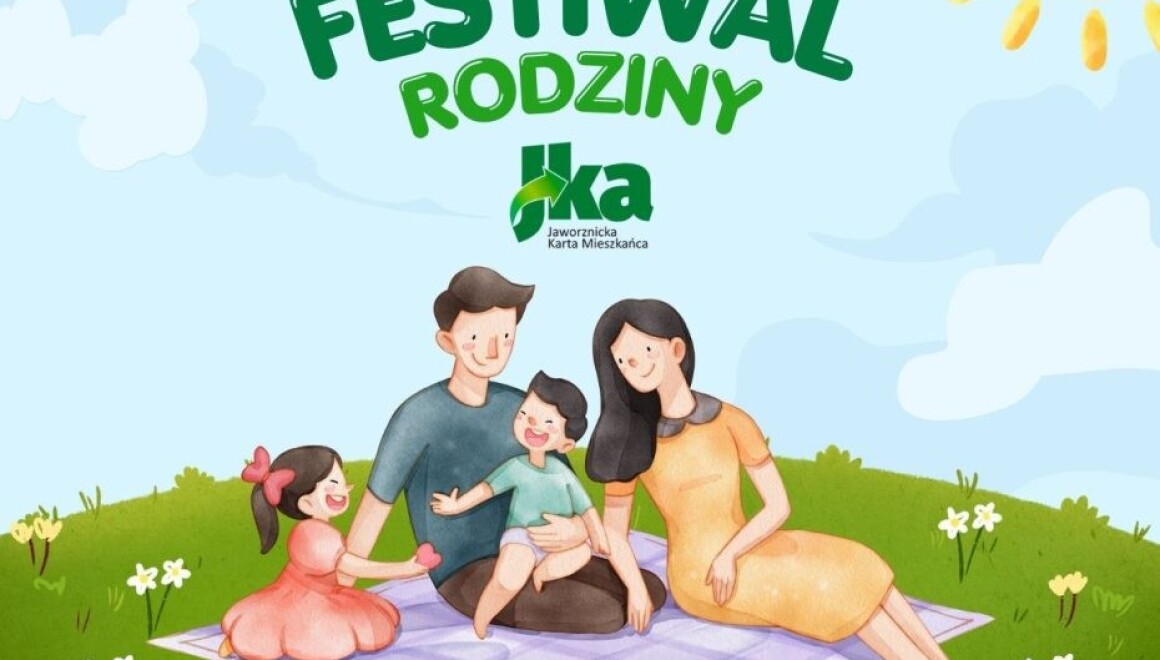 Plakat promujący festiwal rodzinny