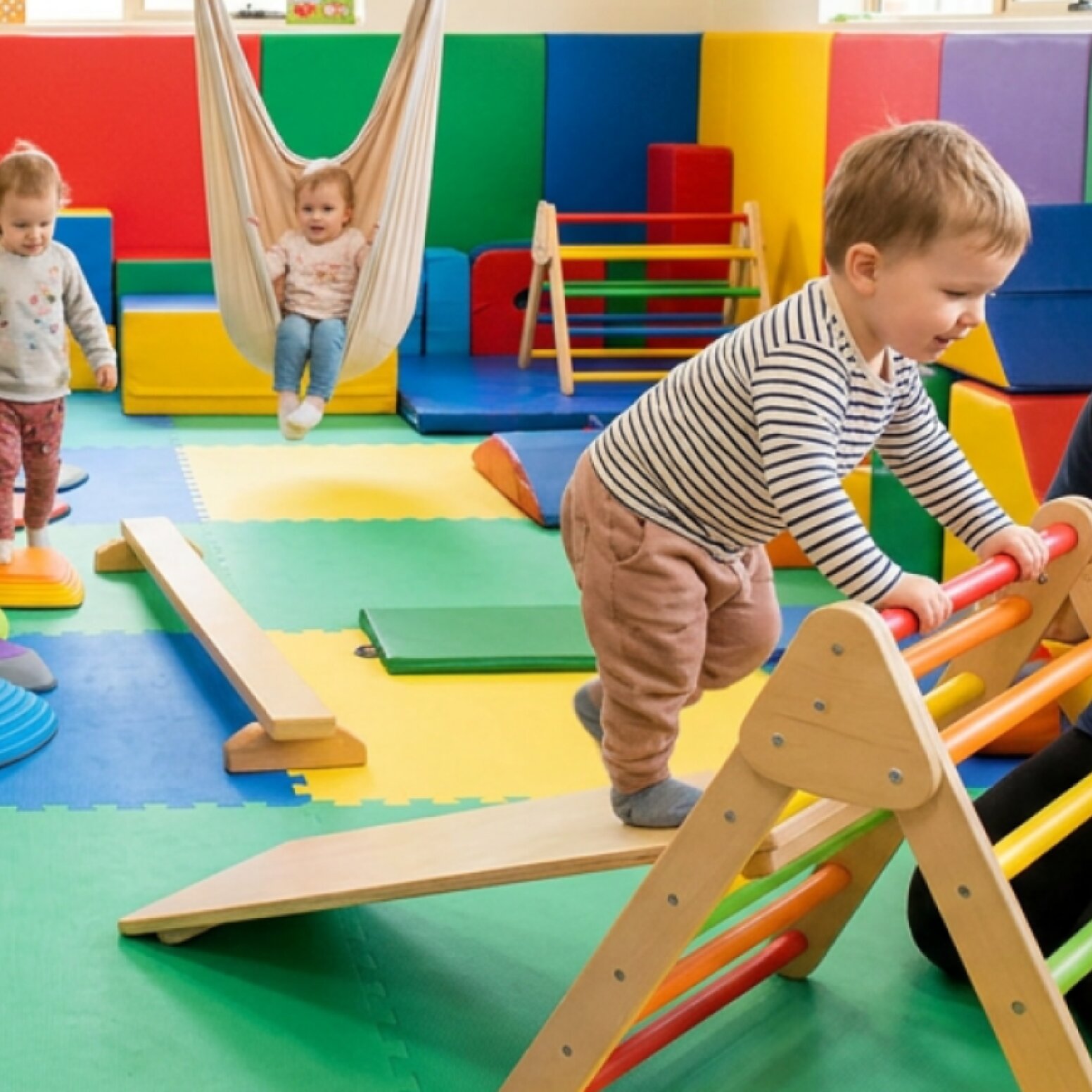 sala sensoryczna z dziećmi