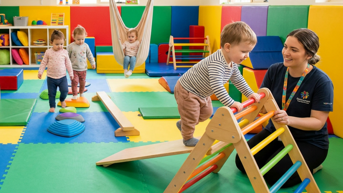 sala sensoryczna z dziećmi