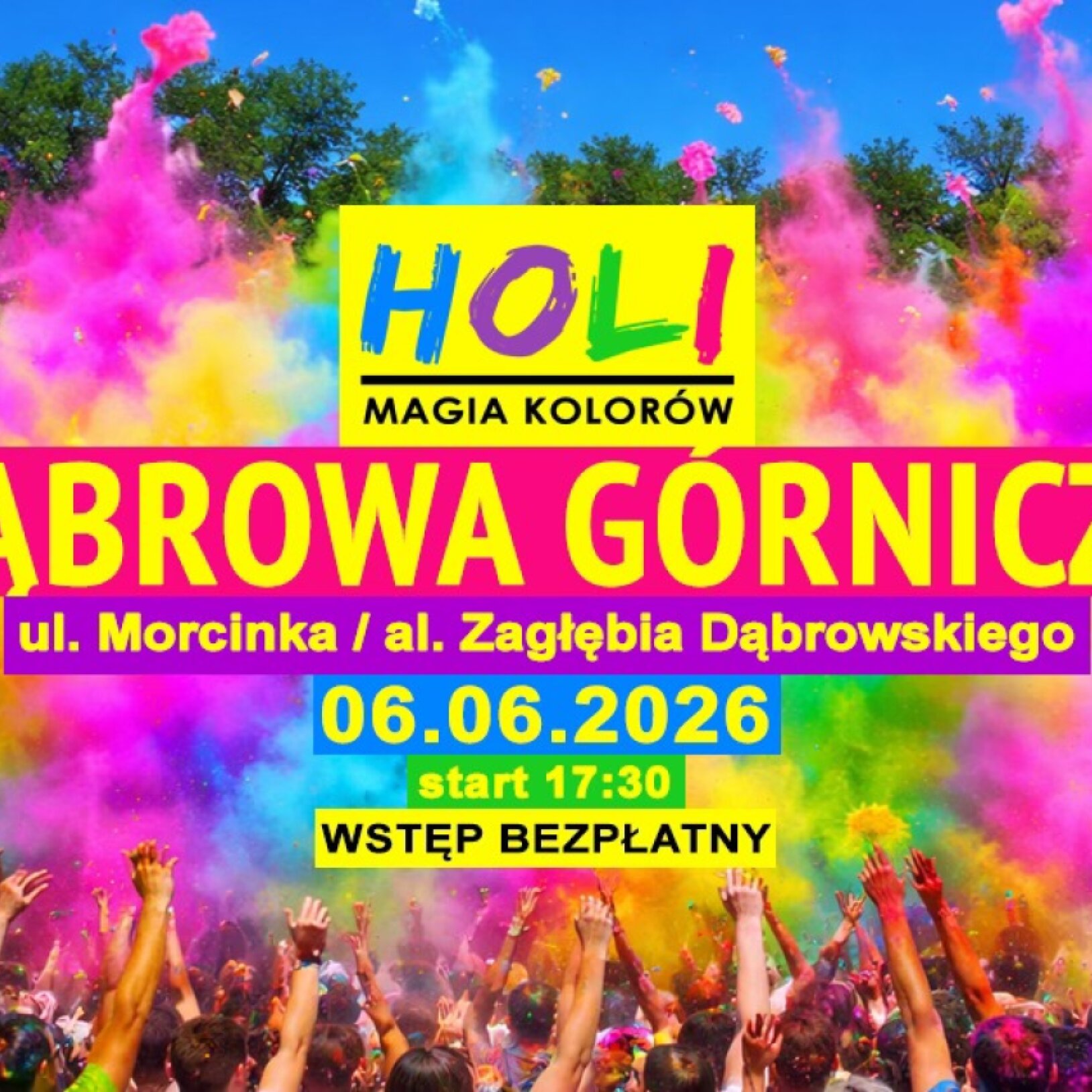 Holi Magia Kolorów w Dąbrowie Górniczej