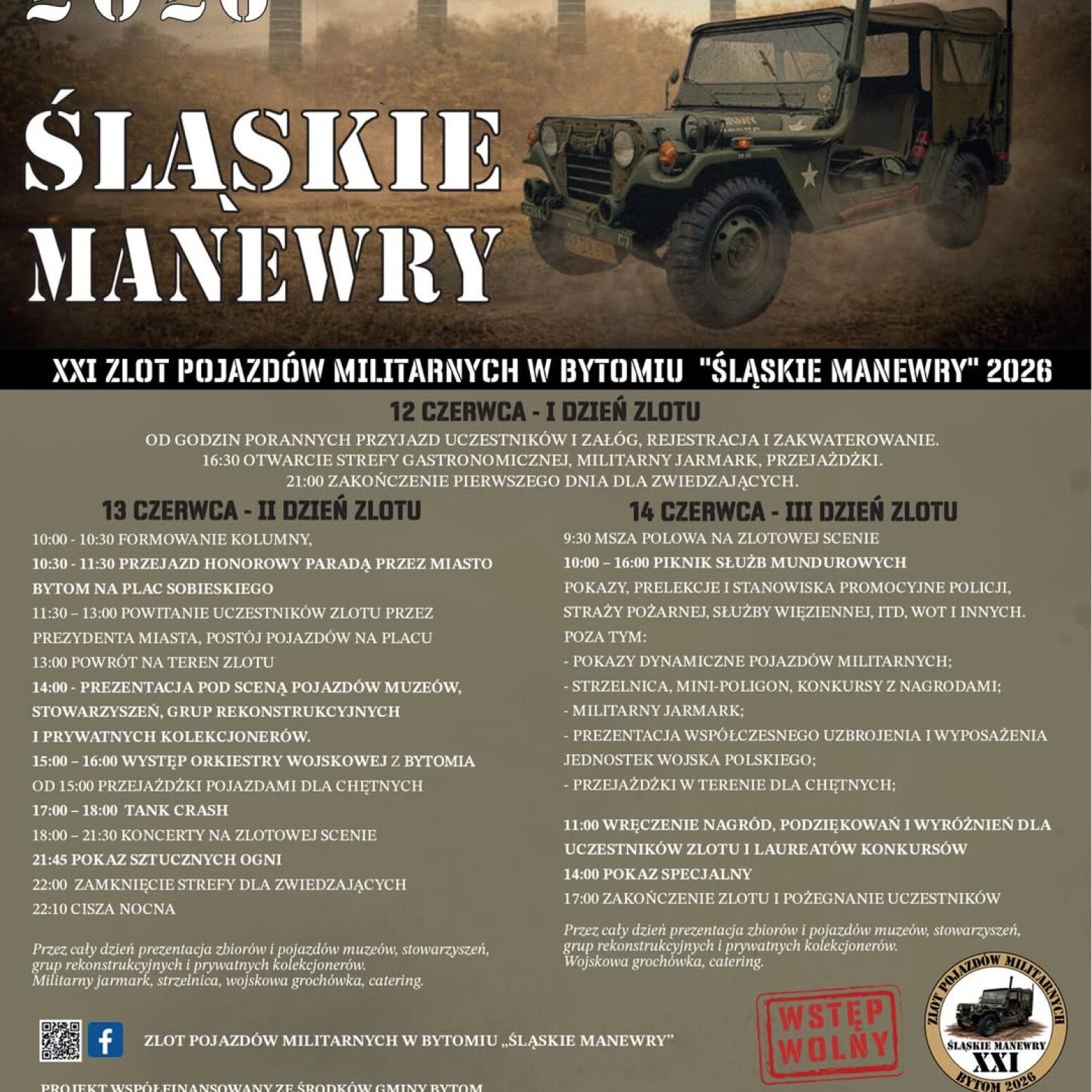 Plakat z harmonogramem wydarzenia