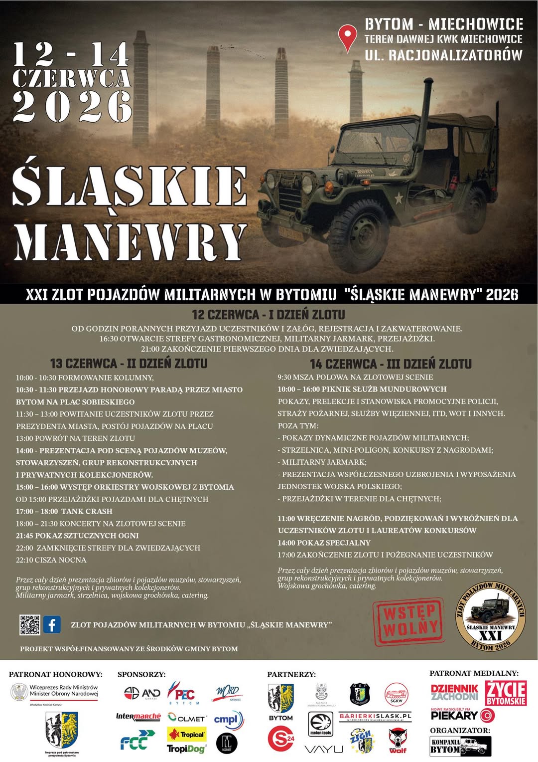 Plakat z harmonogramem wydarzenia