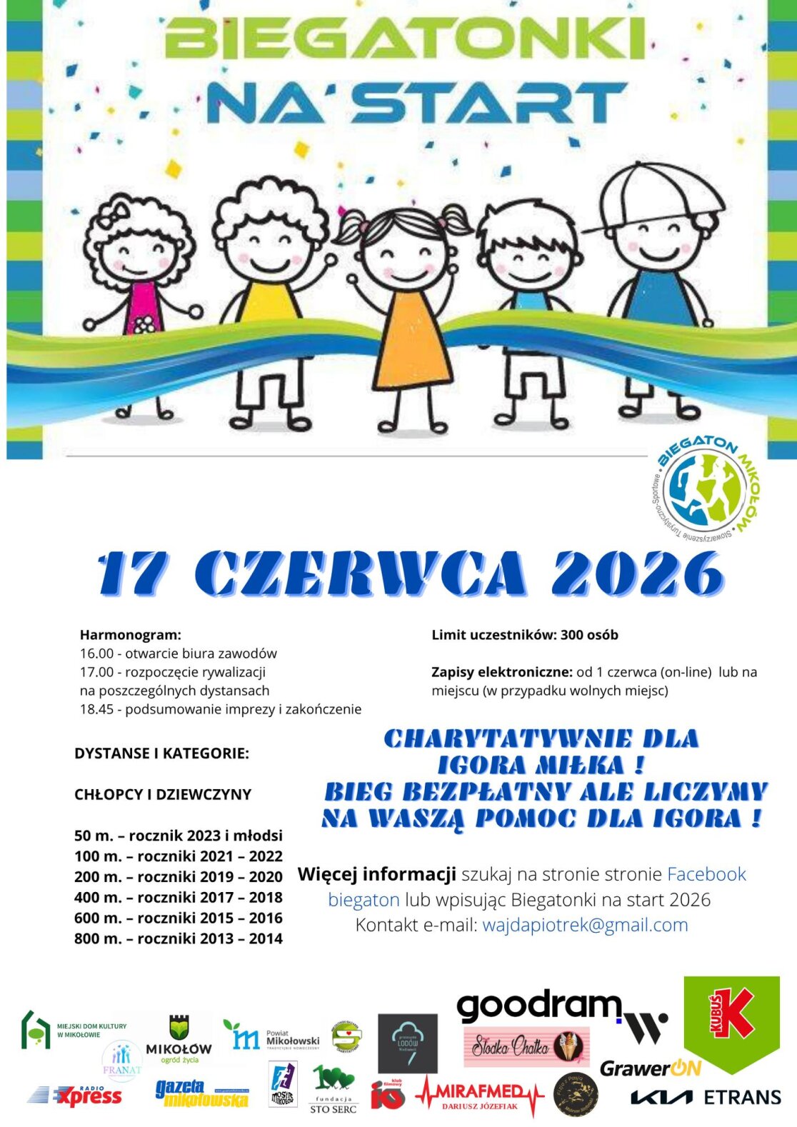 plakat biegu