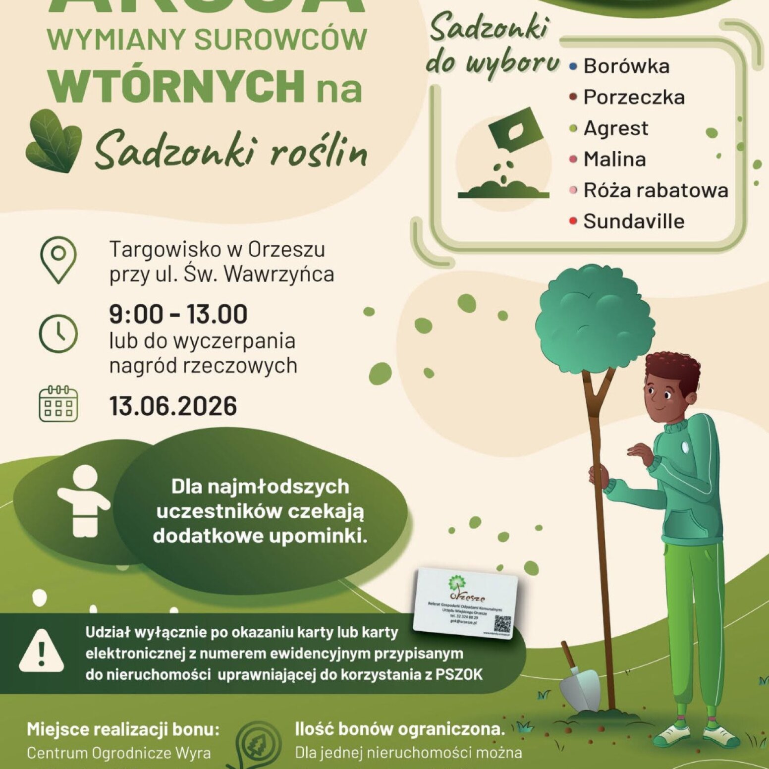 Ekologiczna akcja wymiany surowców wtórnych na sadzonki rośli