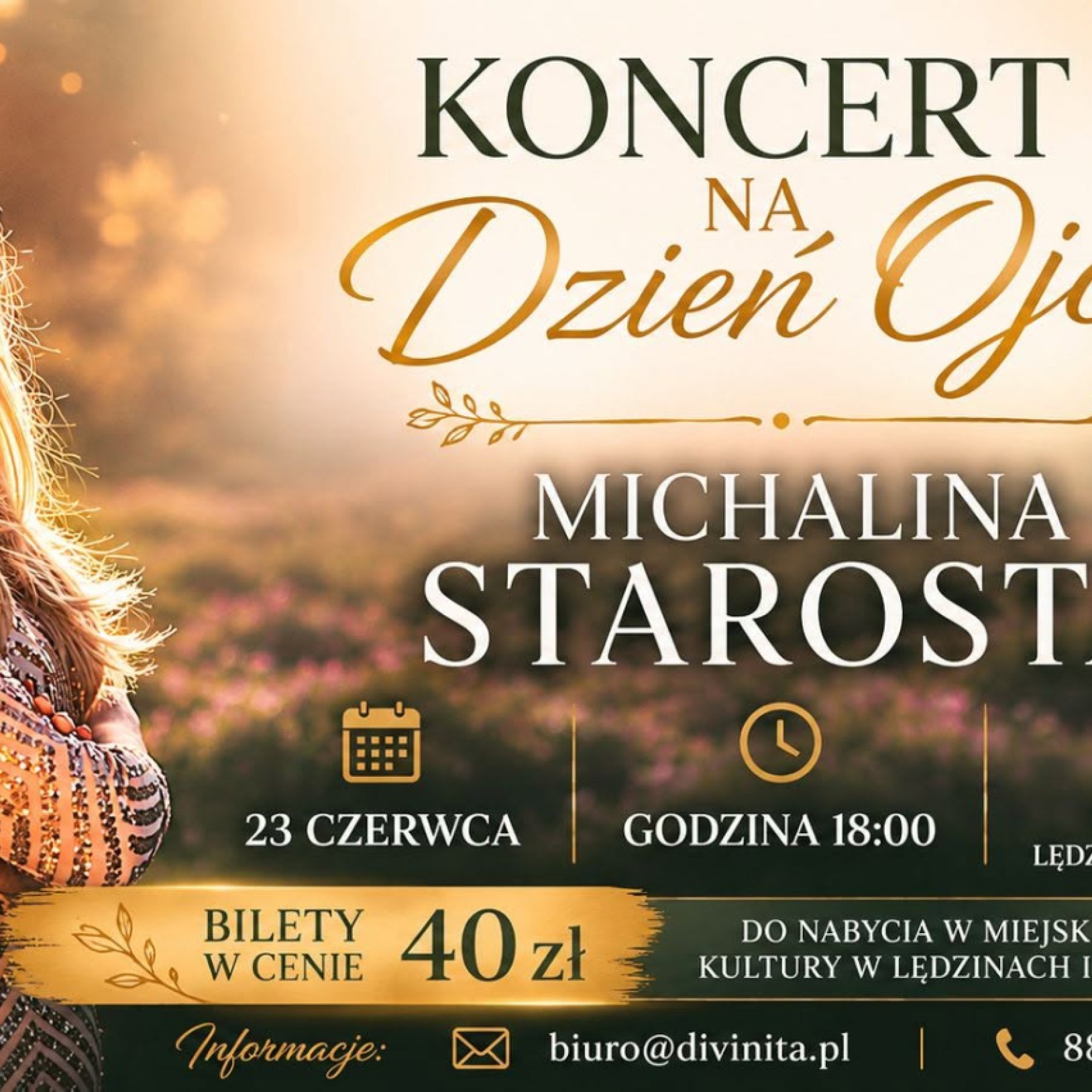 Dzień Ojca - Koncert Michaliny Starosty w Lędzinach