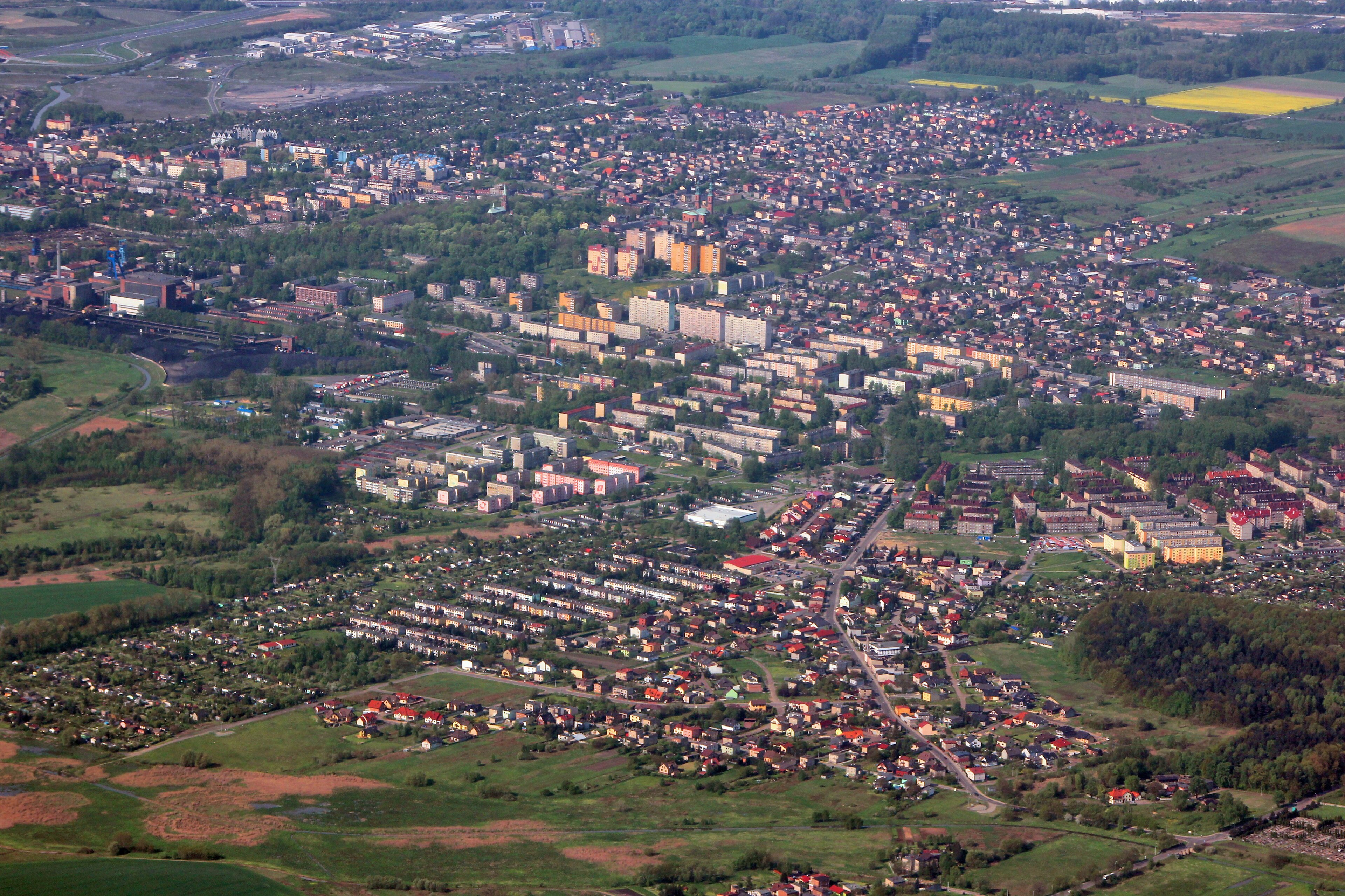 Piekary Śląskie widok na całe miasto