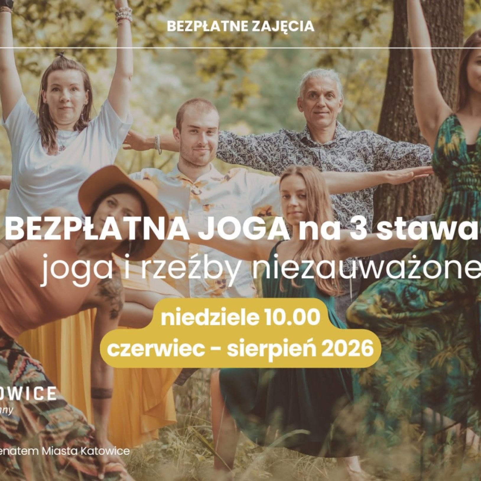 Bezpłatna joga plenerowa na 3 Stawach
