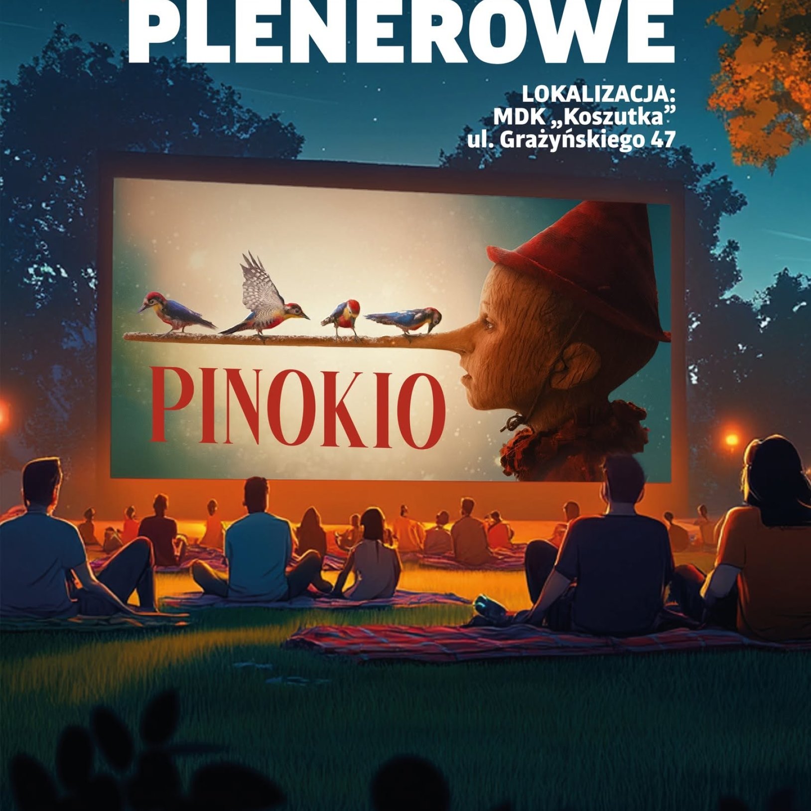 Kino plenerowe - film Pinokio