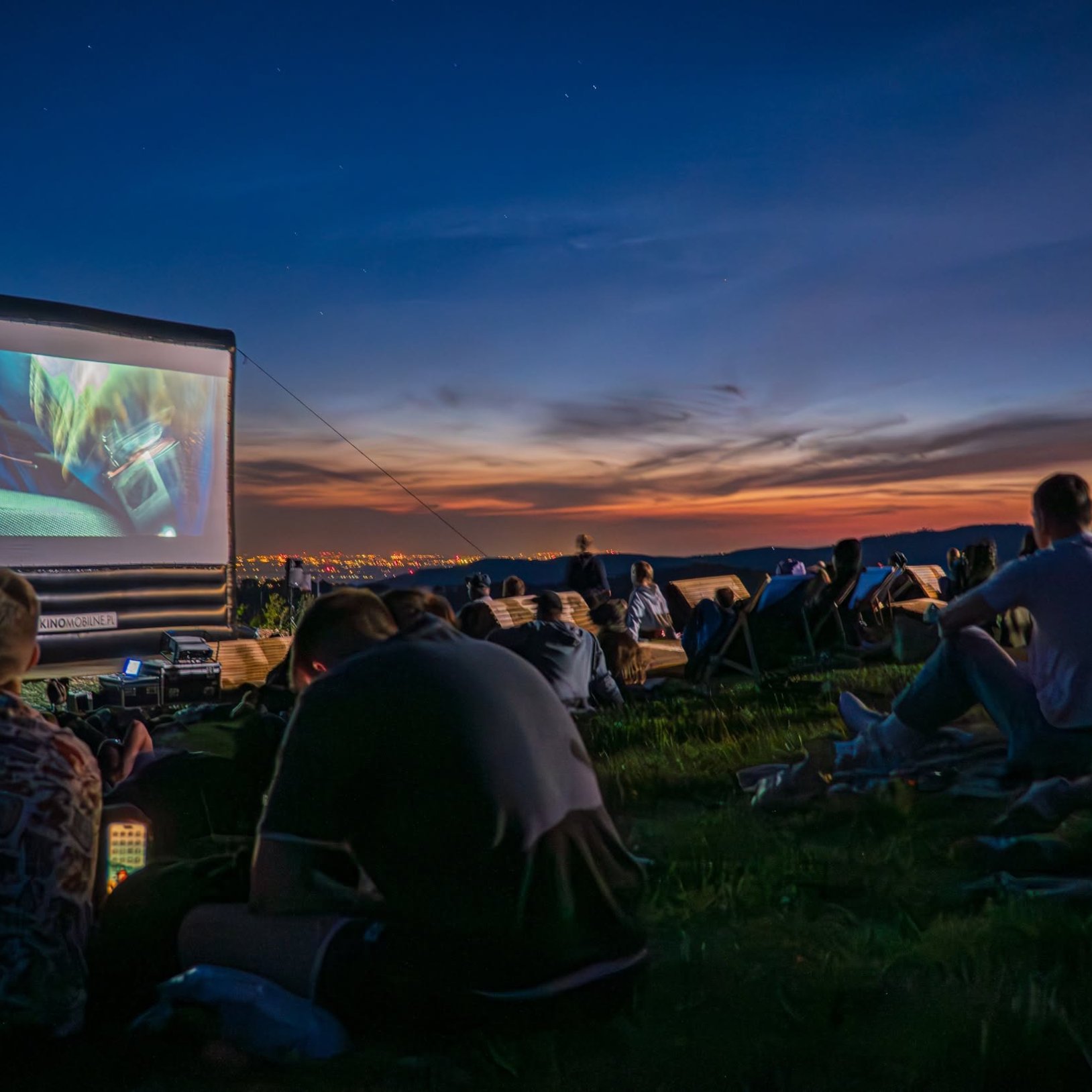 Kino plenerowe na poziomie 1000 w Szczyrku