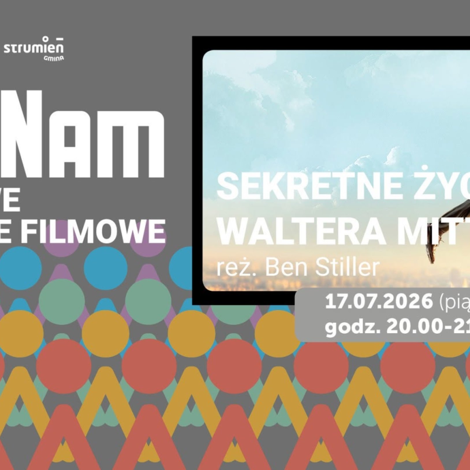 SEKRETNE ŻYCIE WALTERA MITTY - KinoNam - plenerowe projekcje filmowe / emgok Strumień