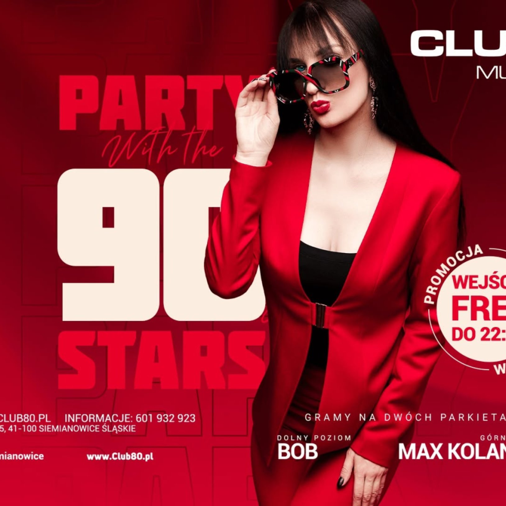 PARTY WITH THE 90S STARS – Sobota 11.07 - Club 80