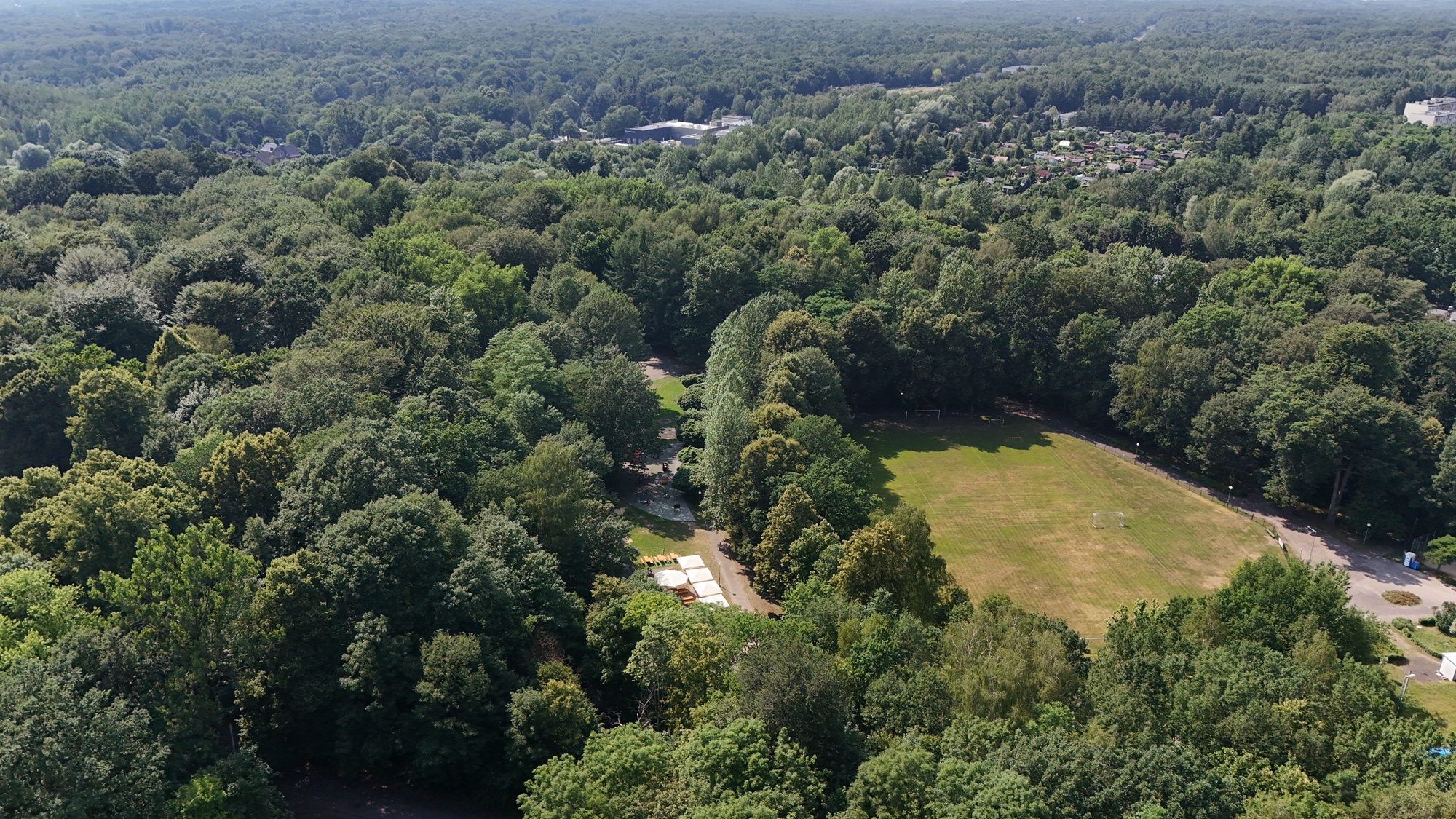 Park Murckowski z lotu ptaka