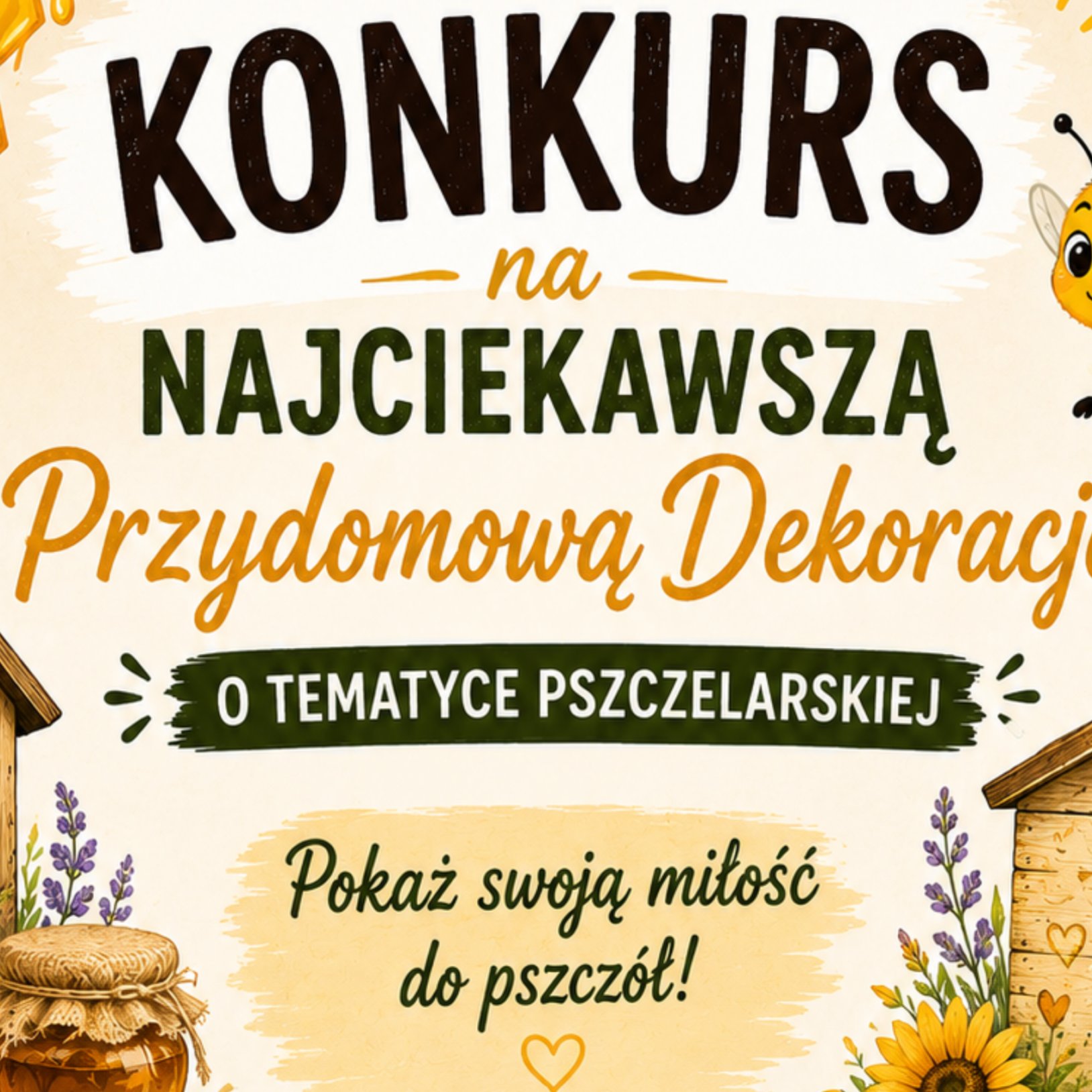 Konkurs na najciekawszą przydomową dekorację o tematyce pszczelarskiej