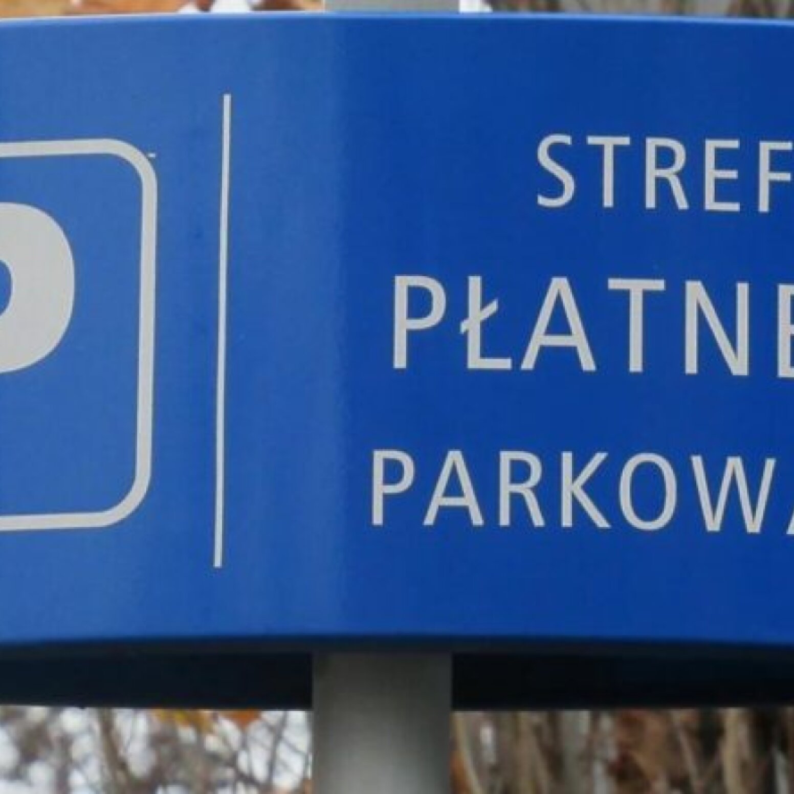 zdjęcie poglądowe znaku strefy płatnej