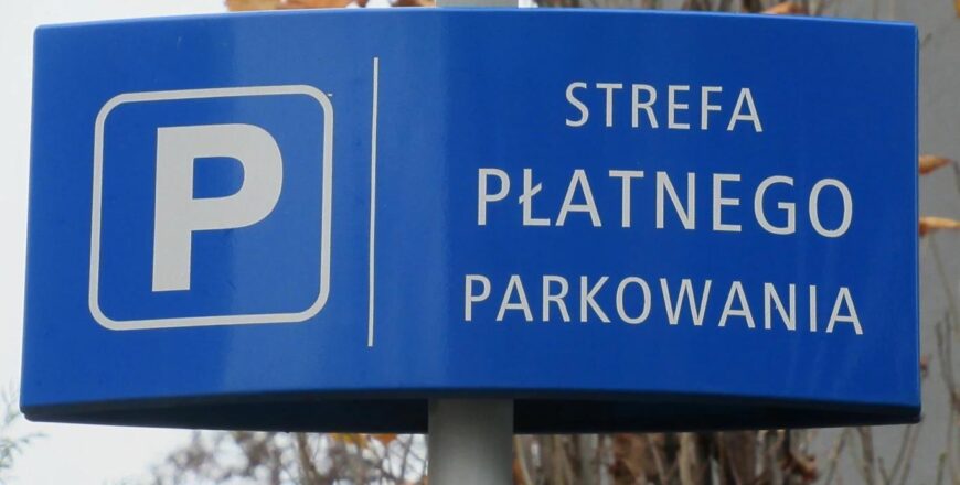 zdjęcie poglądowe znaku strefy płatnej