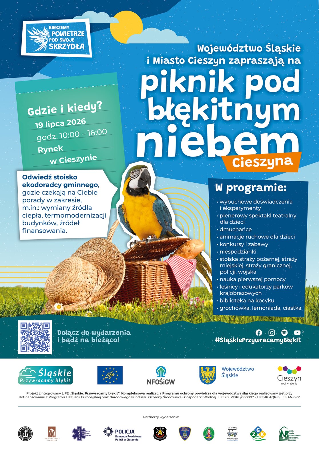 Piknik pod błękitnym niebem Cieszyna