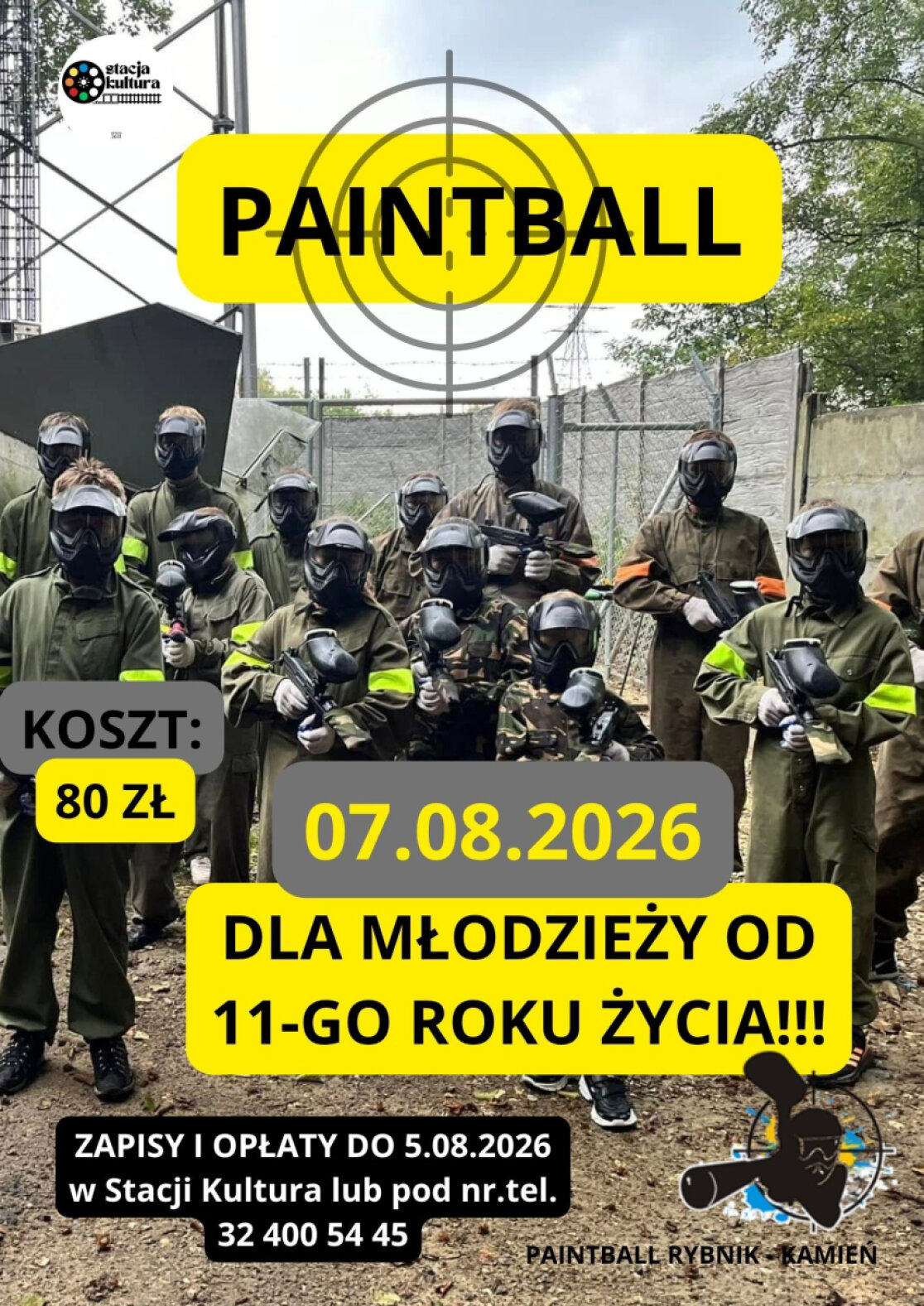 Paintball dla młodzieży – wyjazd