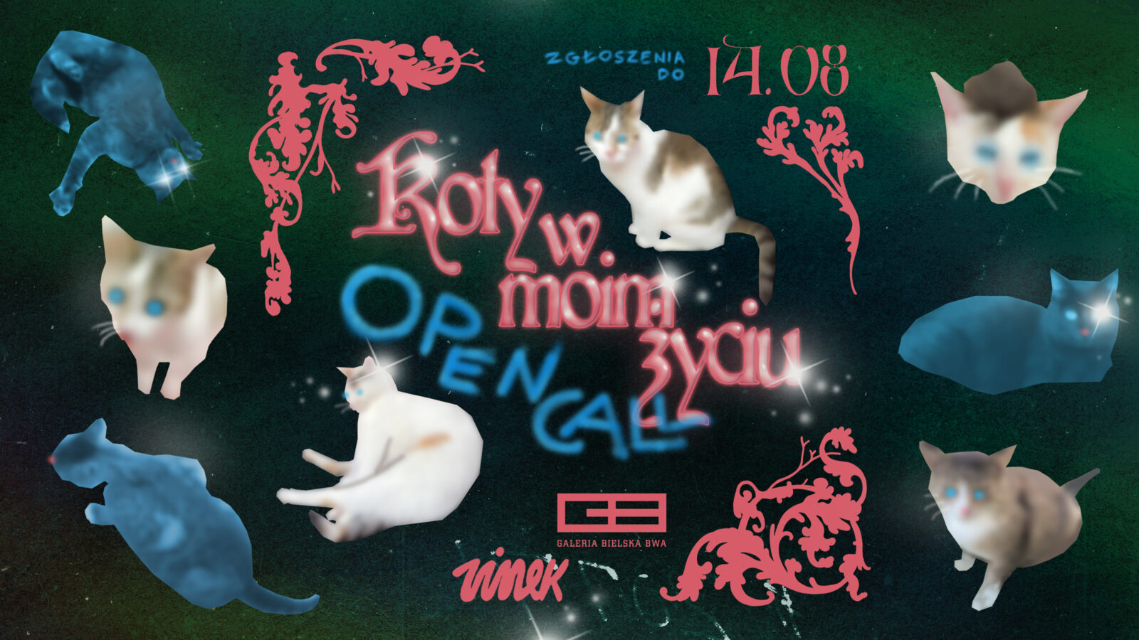 Grafika promująca open call KOTY W MOIM ŻYCIU