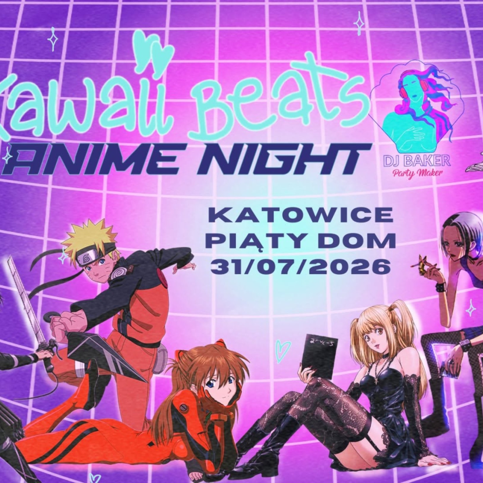 Kawaii Beats: Anime Night - DJ Baker Party Maker