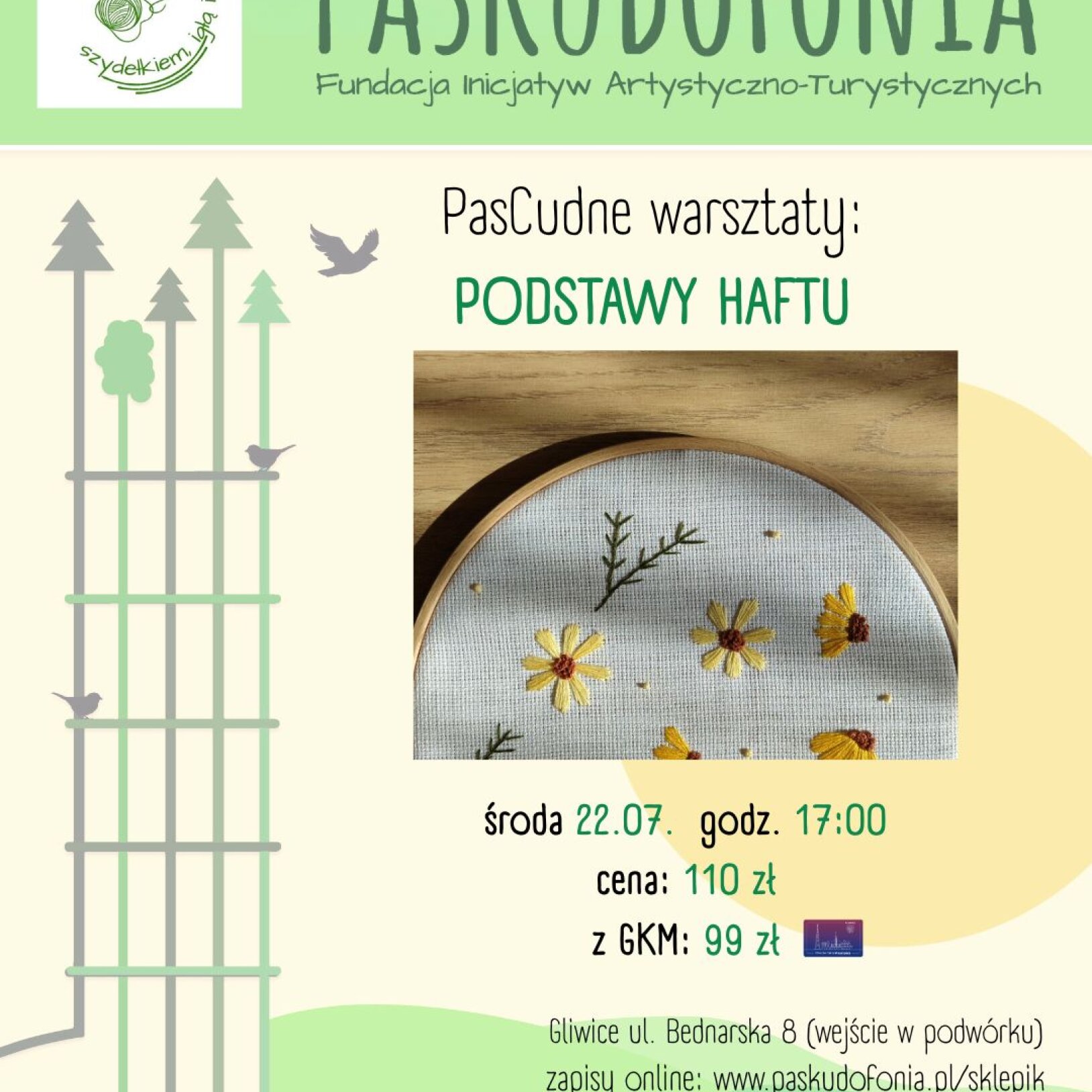 PasCudne warsztaty: podstawy haftu