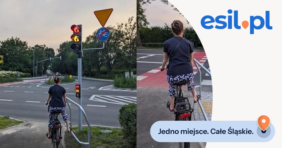 Podnóżki dla rowerzystów w Gliwicach | esil.pl