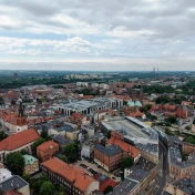 Widok miasta z lotu ptaka