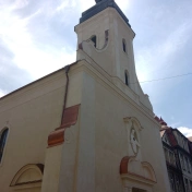 Elewacja kościoła pw. św. Wojciecha po gruntownym remoncie