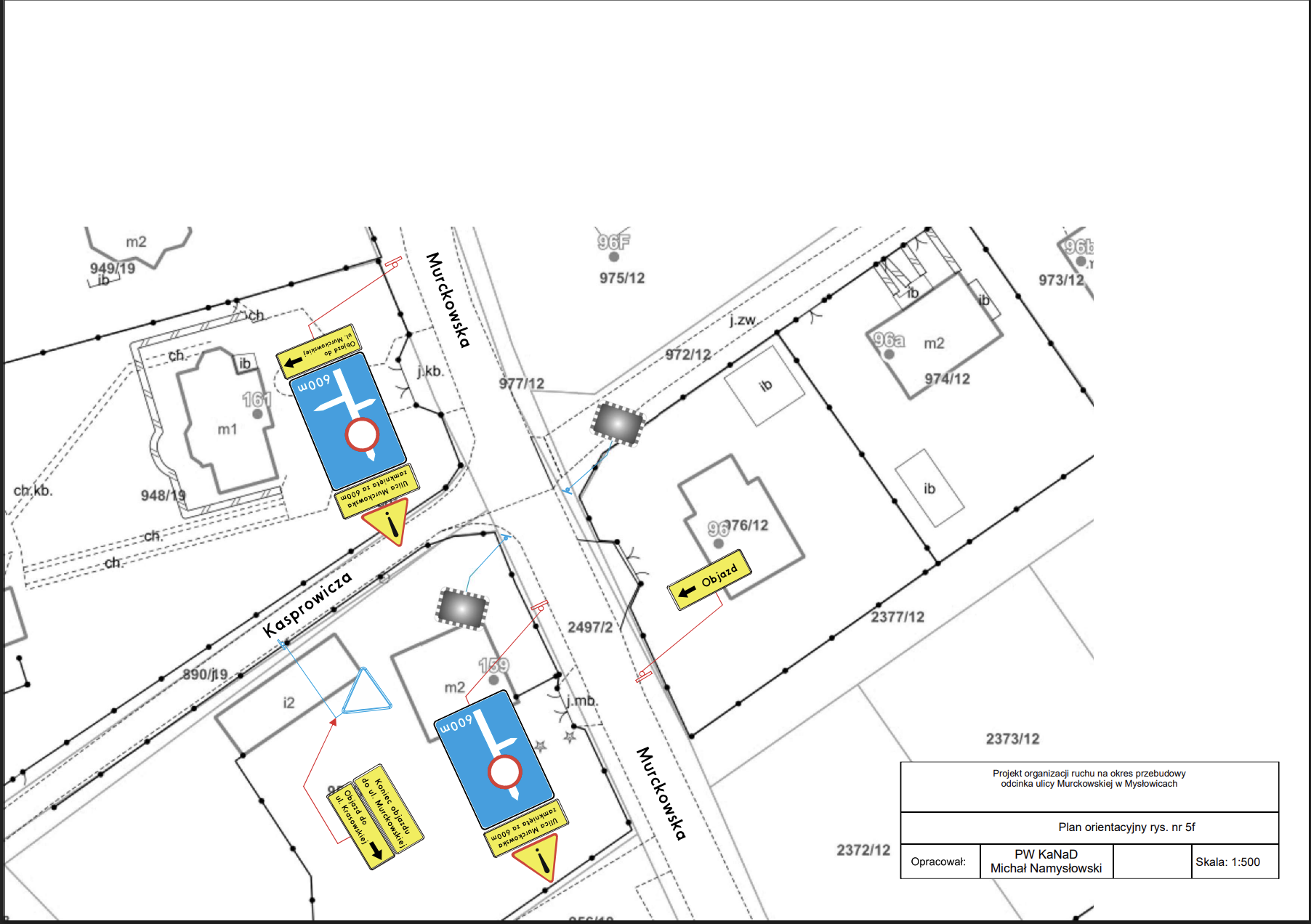 Mapa terenu w przebudowie